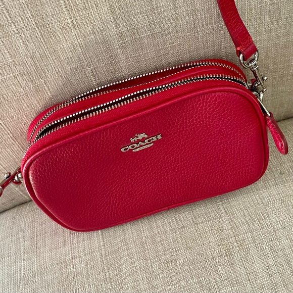 Red Coach mini crossbody Jamie camera bag - barely used - Picture 2 of 5